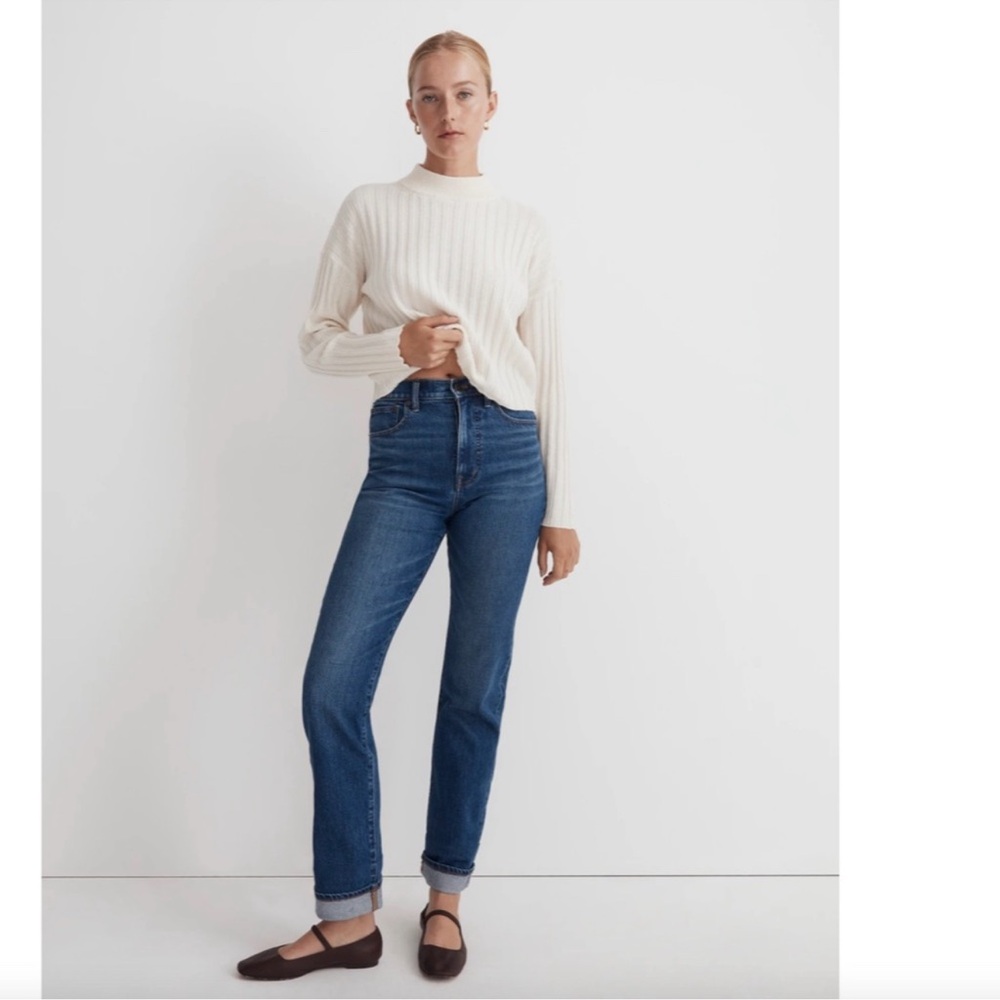 Madewell The '90s Straight Jean, Penwood Wash , Size 30 NWT